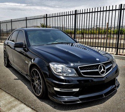 AeroLuxe Mercedes Benz 12-14 W204 C63 AMG Spec-V Carbon Fiber Front Lip