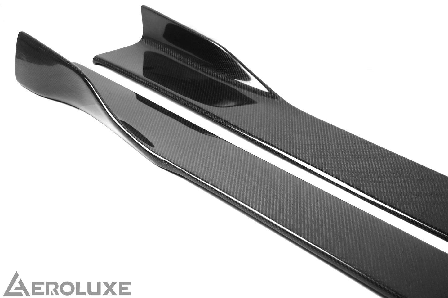 AeroLuxe Honda Civic Spec-M Carbon Fiber Side Skirts Extension (Sedan, Coupe, Hatchback)