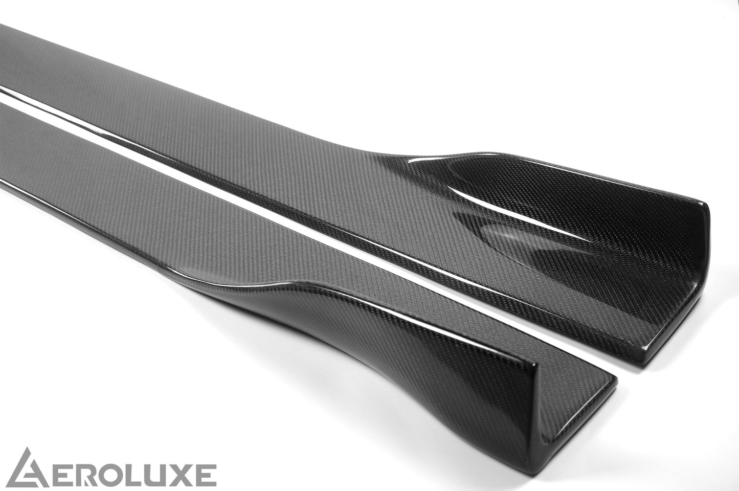 AeroLuxe Honda Civic Spec-M Carbon Fiber Side Skirts Extension (Sedan, Coupe, Hatchback)