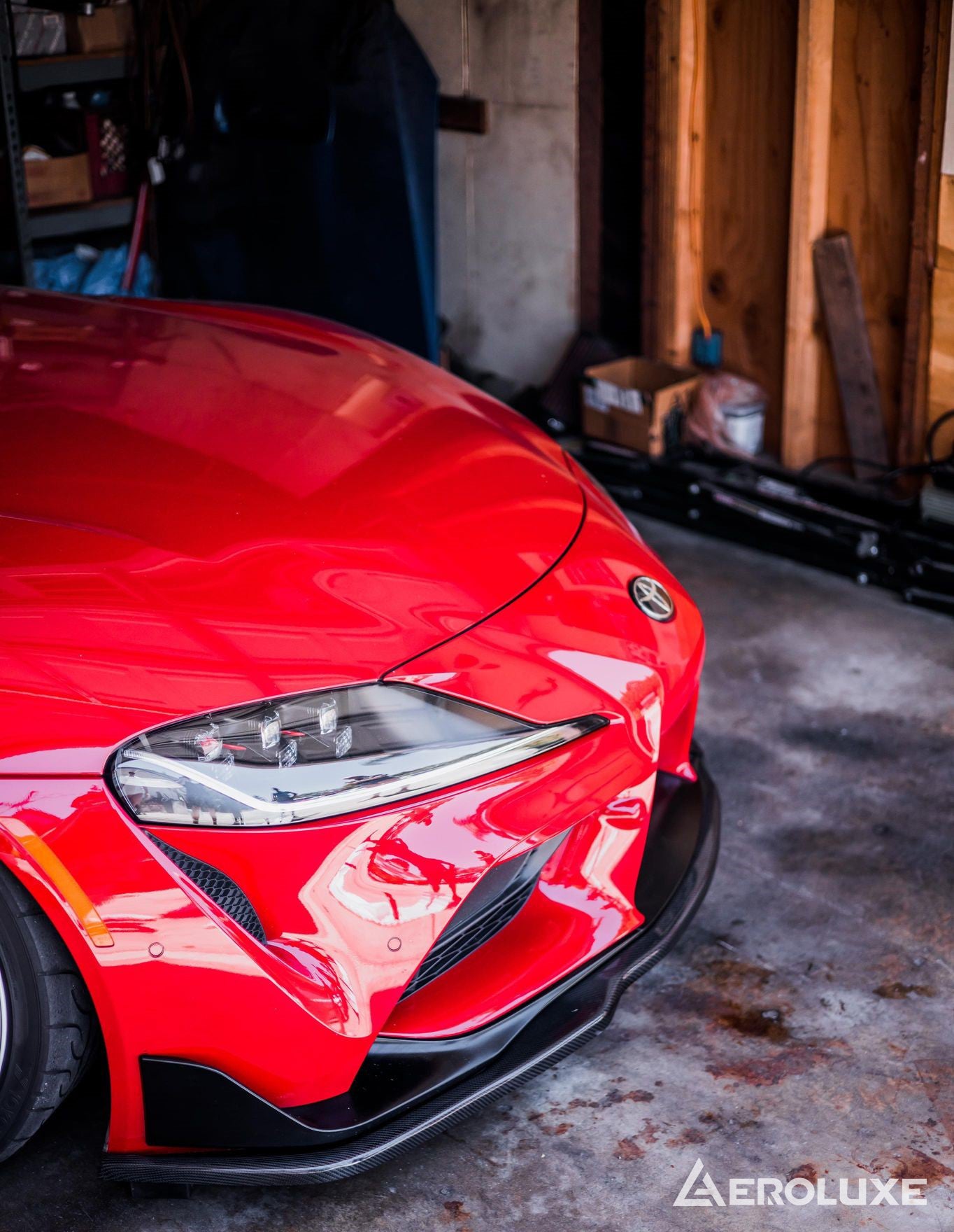 AeroLuxe MkV Supra Spec-G Carbon Fiber Front Lip