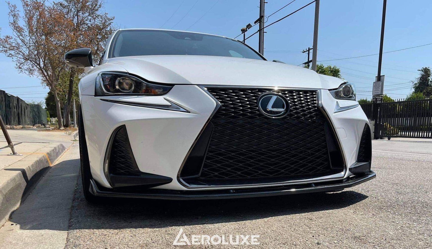 AeroLuxe 17-18 Lexus IS Spec-ML Carbon Fiber Front Lip