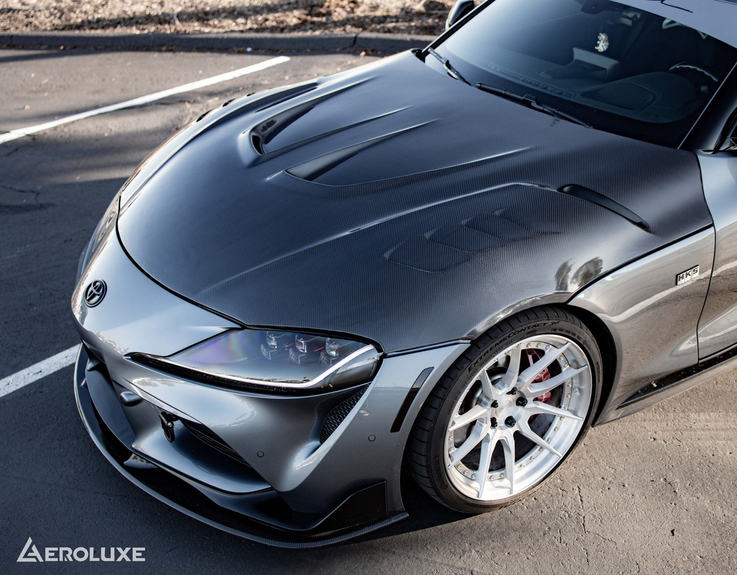 AeroLuxe MkV Supra Spec-LB Carbon Fiber Hood