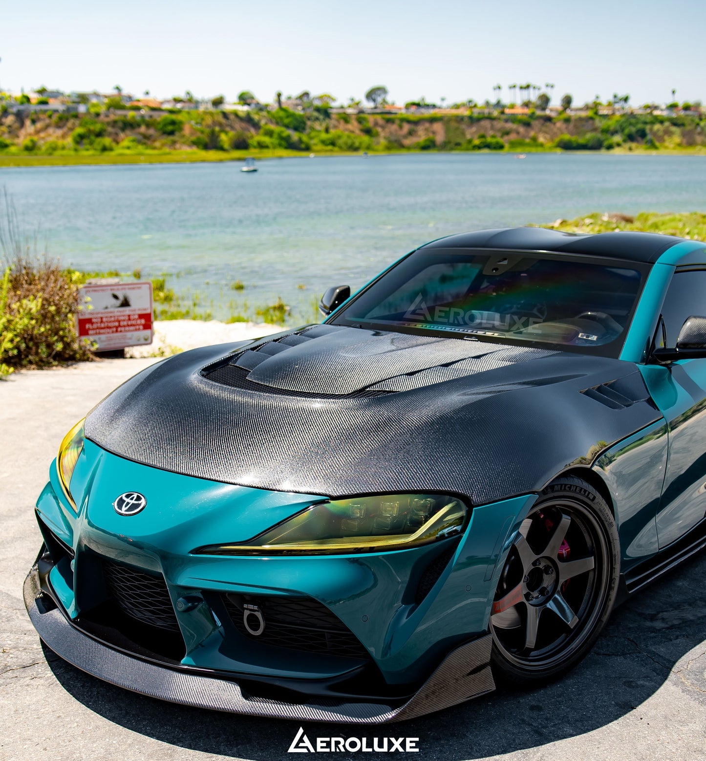 AeroLuxe MkV Supra Spec-AG V2 Carbon Fiber Front Lip