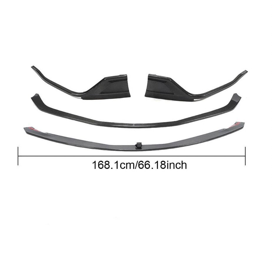 AeroLuxe MkV Supra Spec-AS2 4 PCS Carbon Fiber Front Lip