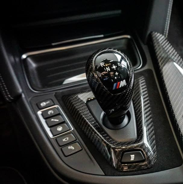 AeroLuxe BMW F8X Carbon Alcantara DCT Shifter Surround