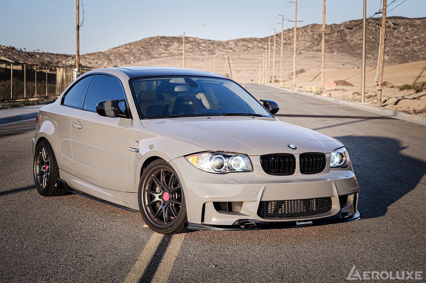 AeroLuxe BMW 1 Series/1M Spec-M Carbon Fiber Sideskirt Extension