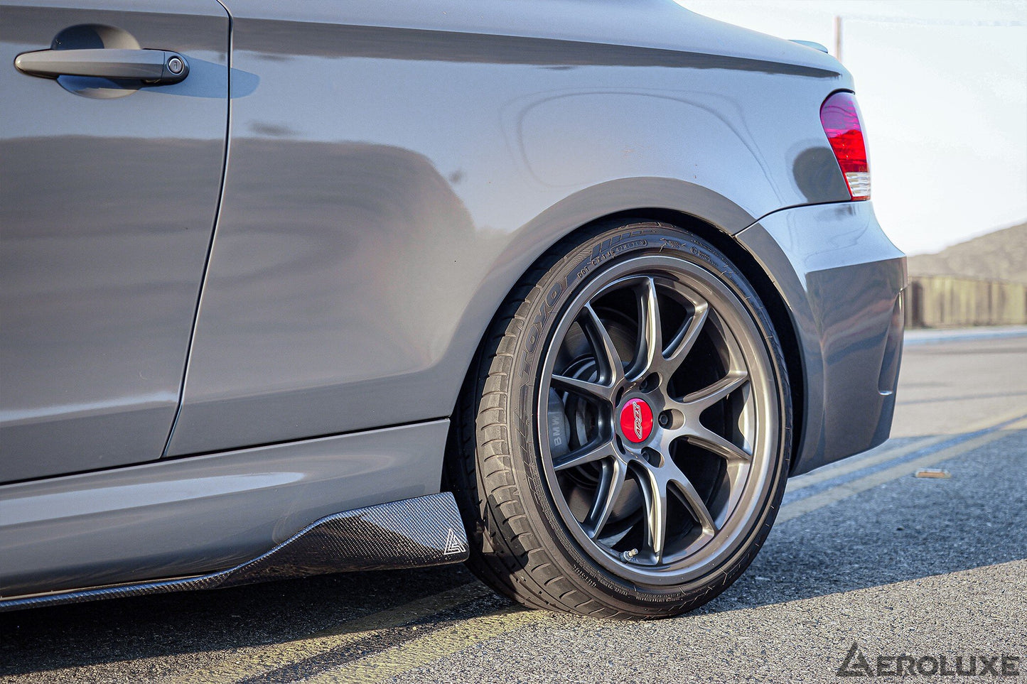 AeroLuxe BMW 1 Series/1M Spec-M Carbon Fiber Sideskirt Extension