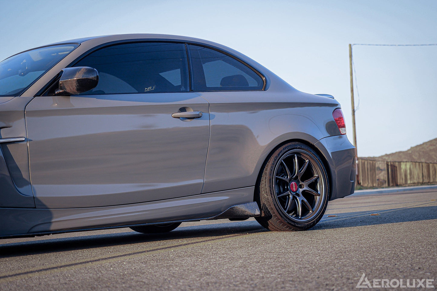 AeroLuxe BMW 1 Series/1M Spec-M Carbon Fiber Sideskirt Extension