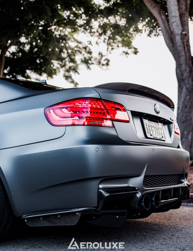 AeroLuxe BMW E9X M3 Spec-VRS Carbon Fiber Rear Diffuser