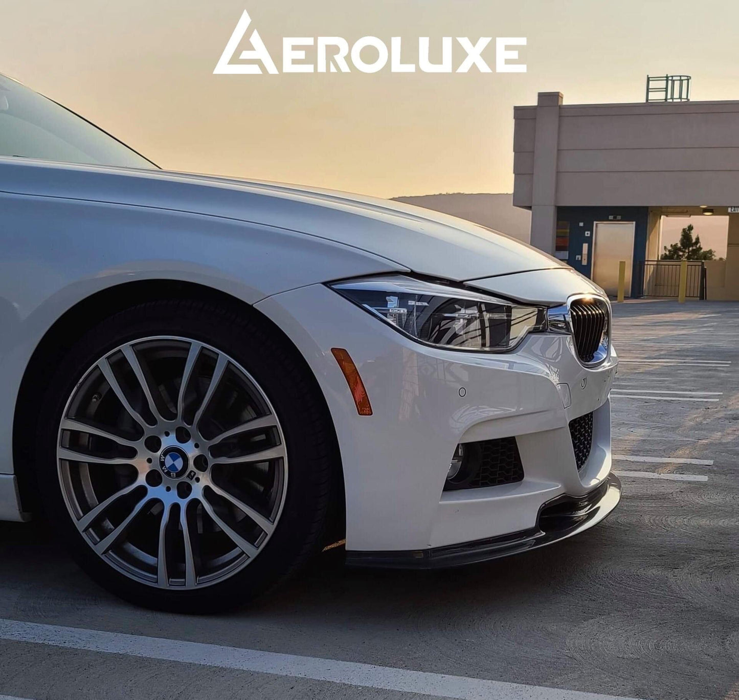 AeroLuxe BMW F30 VRS Style Carbon Fiber Front Lip