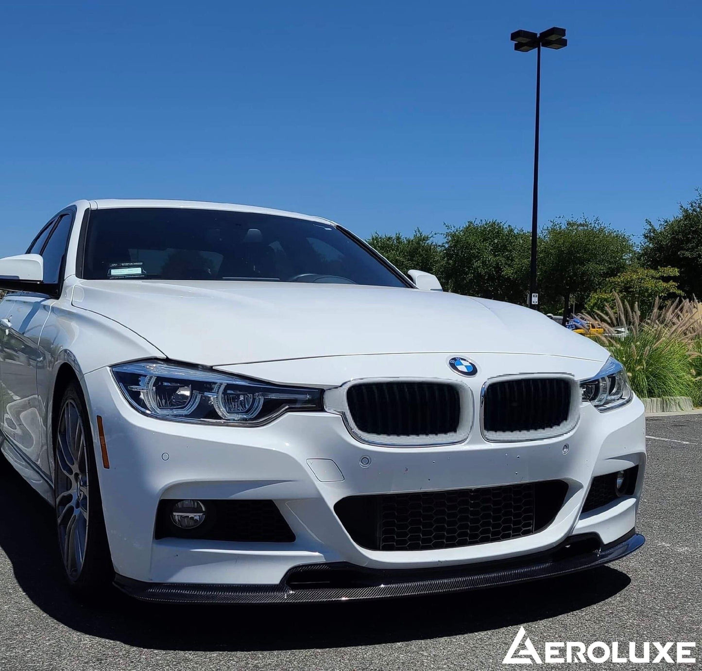 AeroLuxe BMW F30 VRS Style Carbon Fiber Front Lip