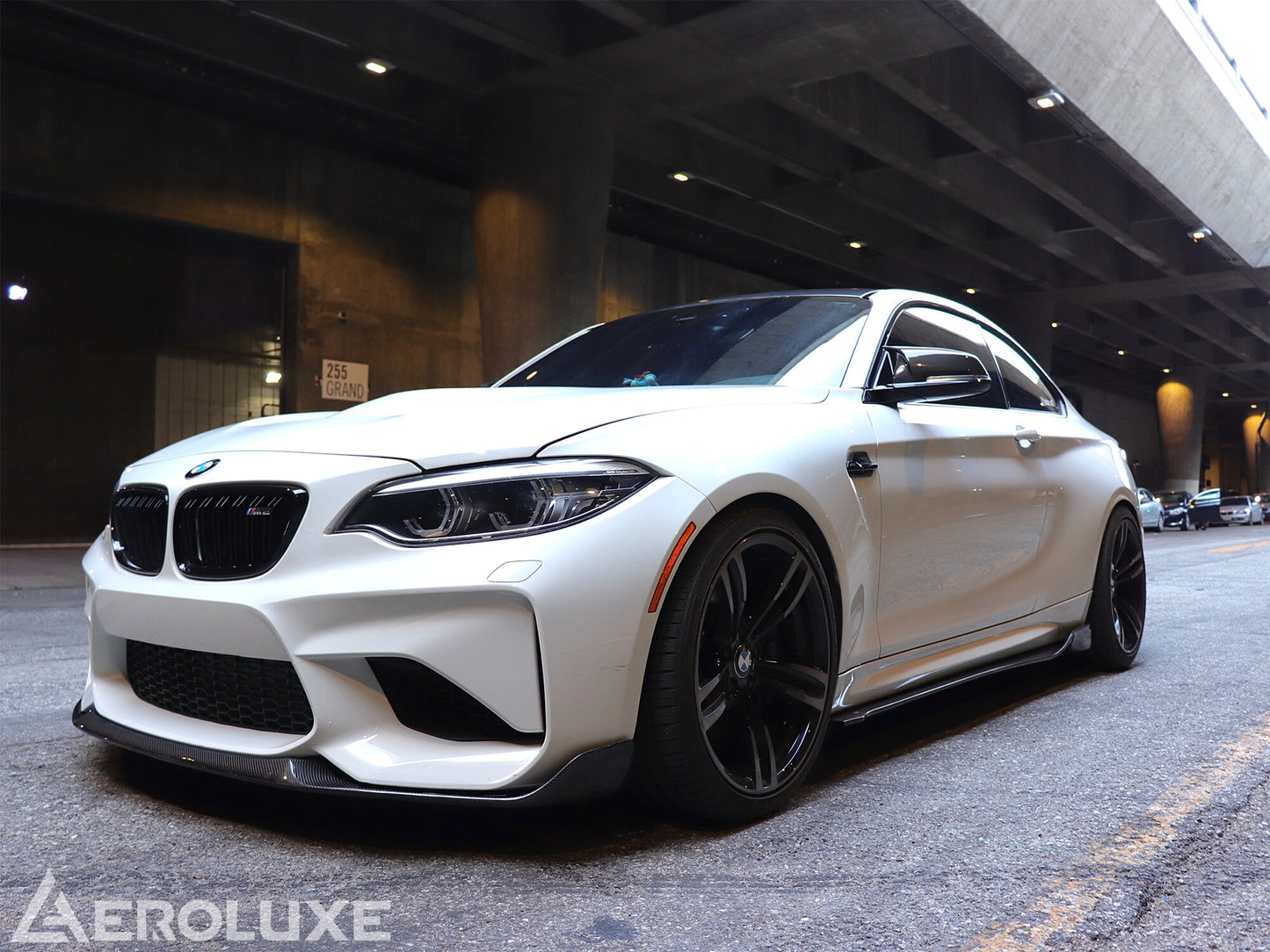 AeroLuxe BMW F22 F87 Spec-M Carbon Fiber Sideskirt Extension