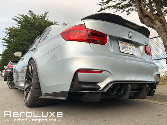 AeroLuxe BMW F80/F82 Spec-GTP 4pc Carbon Fiber Rear Diffuser