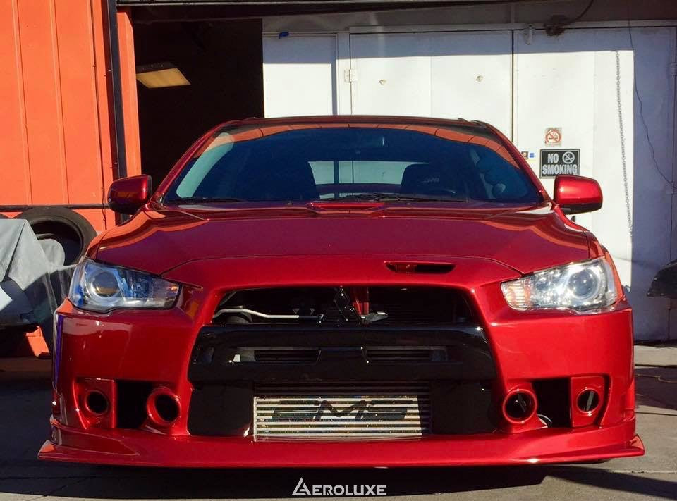 AeroLuxe Evo X Spec-FQ Front Bumper (FRP Lip)