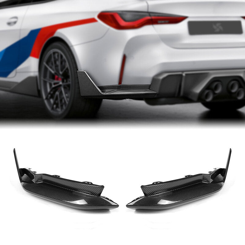 AeroLuxe BMW G80 G82 M3 M4 Spec-MP Dry Carbon Fiber Rear Bumper Winglet