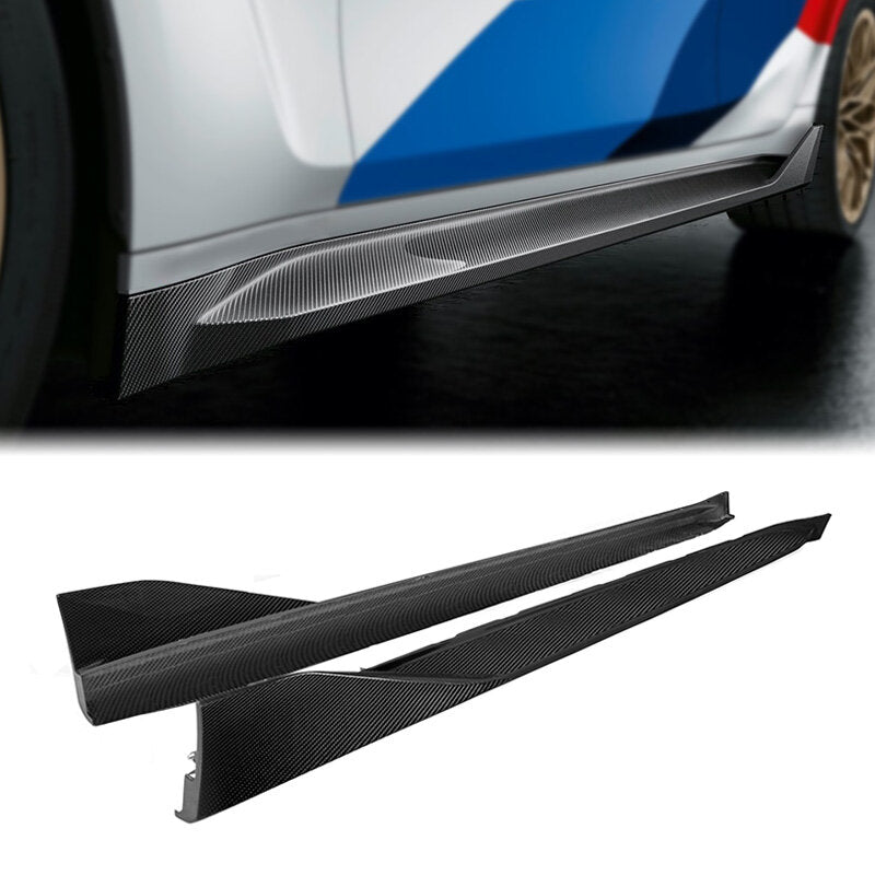 AeroLuxe BMW G80 G82 M3 M4 Spec-MP Dry Carbon Fiber Sideskirts