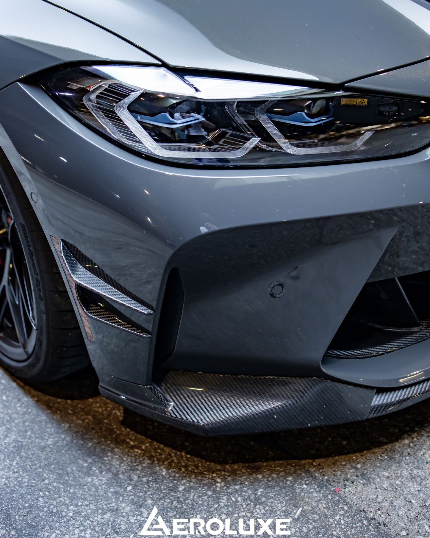 AeroLuxe BMW G80 G82 M3 M4 Spec-MP Dry Carbon Fiber Front Lip