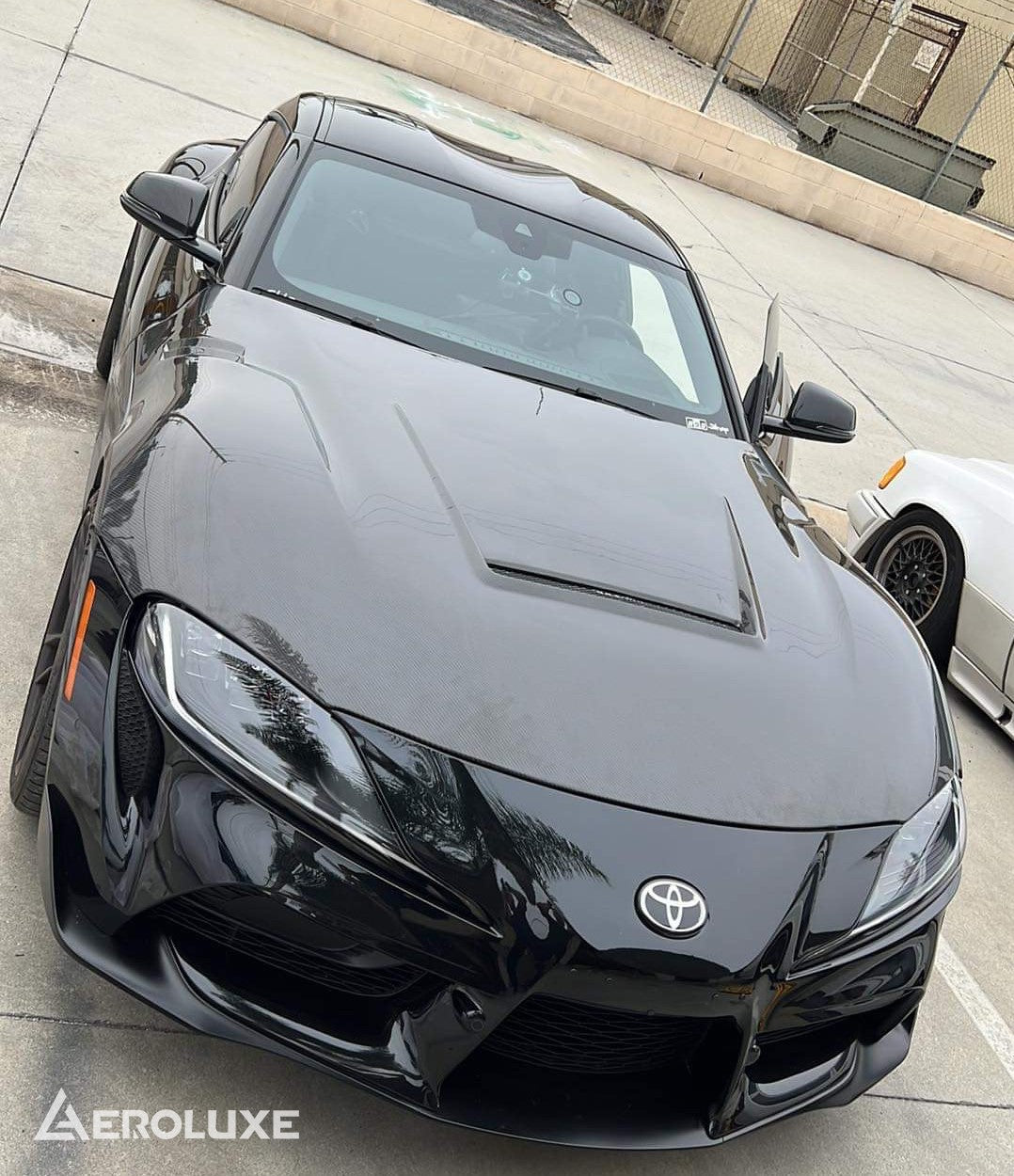 AeroLuxe MkV Supra Spec-V Carbon Fiber Hood