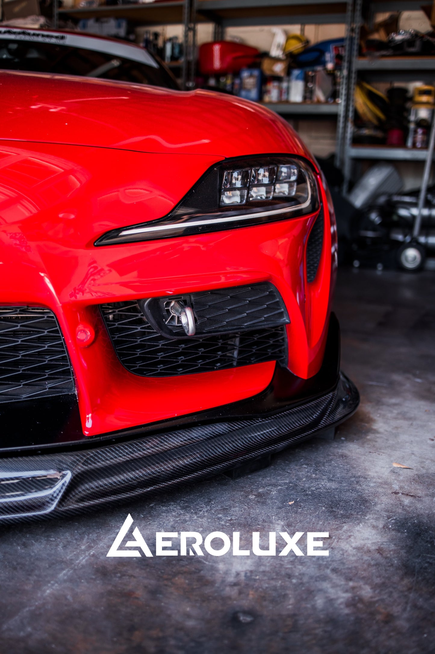 AeroLuxe MkV Supra Spec-HT Carbon Fiber Front Lip