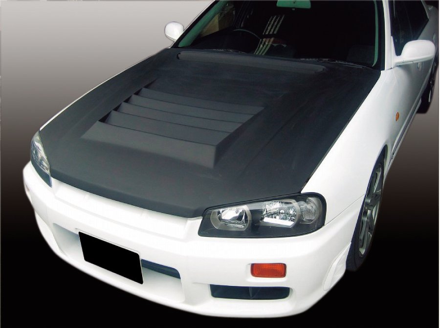 AeroLuxe R34 GT/GTT Spec-D1 FRP Hood