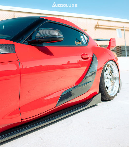 AeroLuxe MkV Supra Spec-TRD Carbon Fiber Door Trim Covers