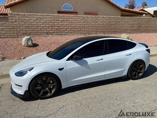 AeroLuxe Tesla Model 3 Spec-V Carbon Fiber Side Skirts