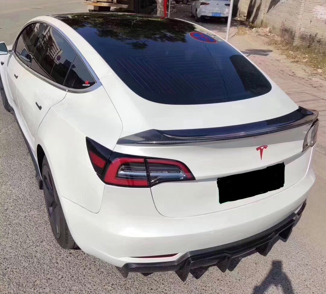 AeroLuxe Tesla Model 3 Spec-V Carbon Fiber Full Aerodynamics Kits