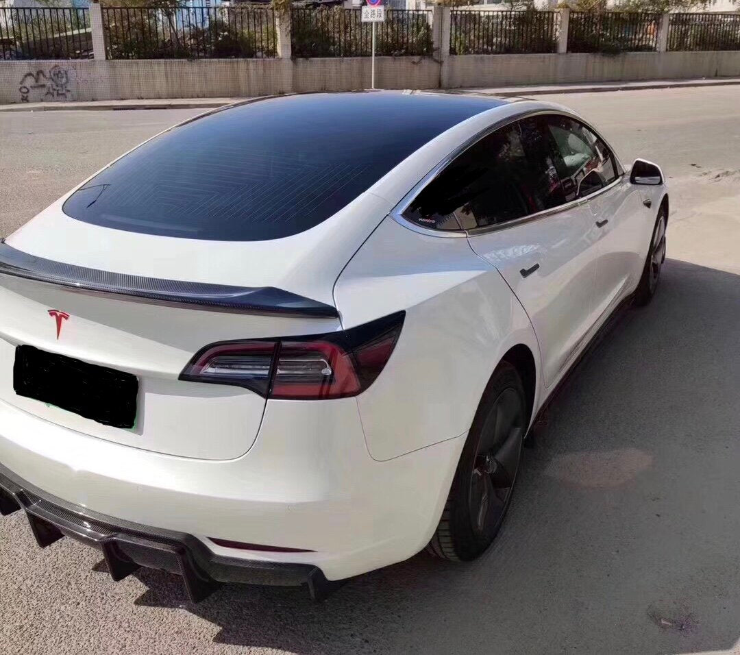 AeroLuxe Tesla Model 3 Spec-V Carbon Fiber Full Aerodynamics Kits