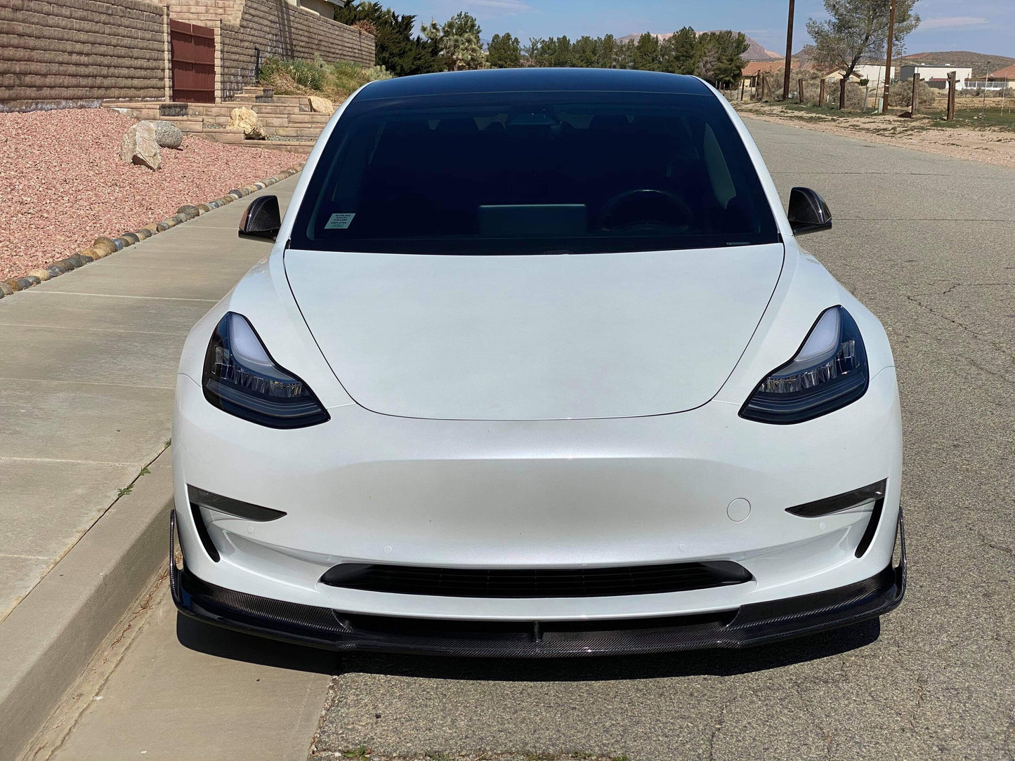 AeroLuxe Tesla Model 3 Spec-V Carbon Fiber Front Lip