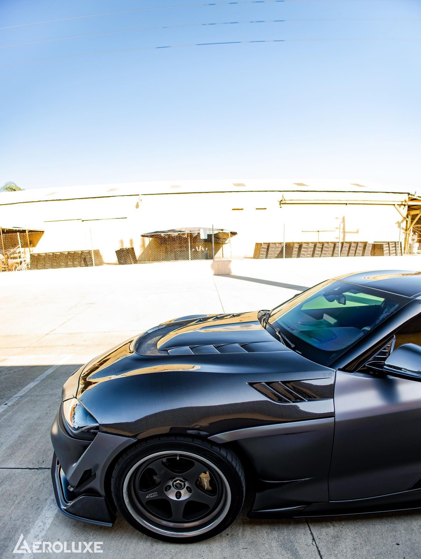 AeroLuxe MkV Supra Spec-VRS Carbon Fiber Hood