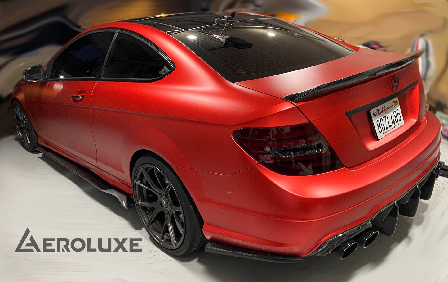 AeroLuxe Mercedes Benz Spec-M Carbon Fiber Side Skirts Extension (For all models)