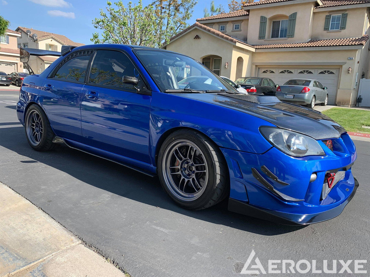 AeroLuxe Subaru WRX/STI Spec-M Carbon Fiber Side Skirts Extension