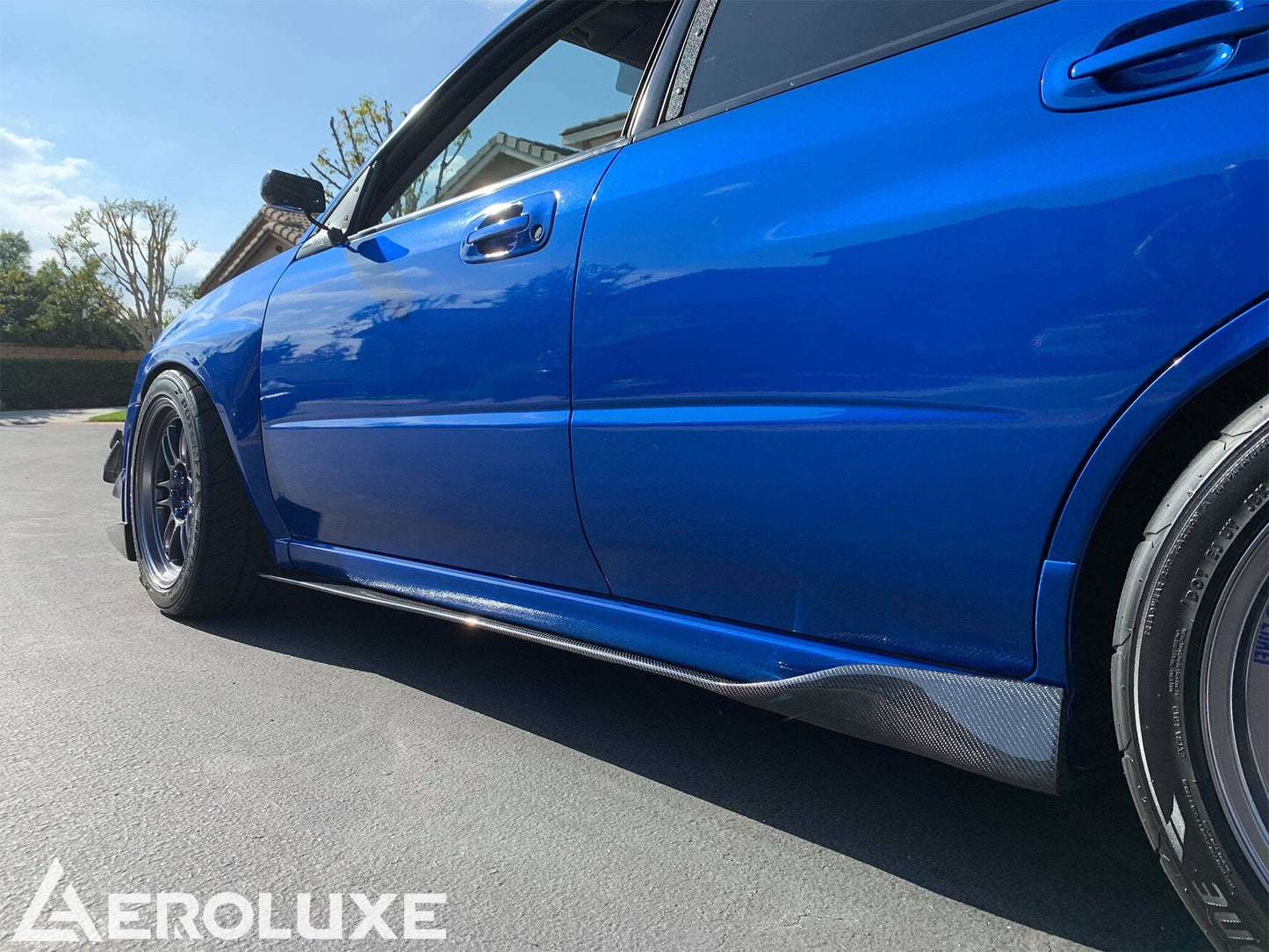 AeroLuxe Subaru WRX/STI Spec-M Carbon Fiber Side Skirts Extension